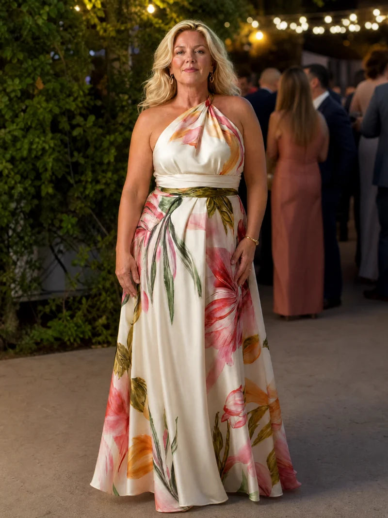 Ottilie Golden Maxi Dress