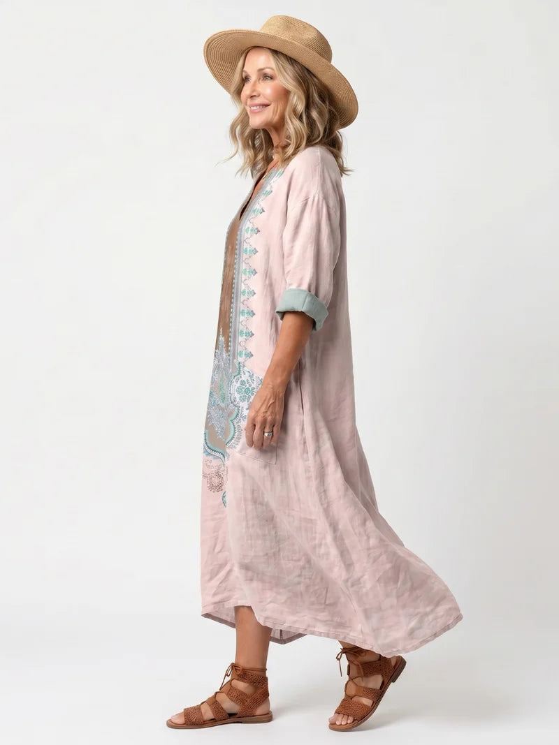 Valentina Lustre Midi Dress