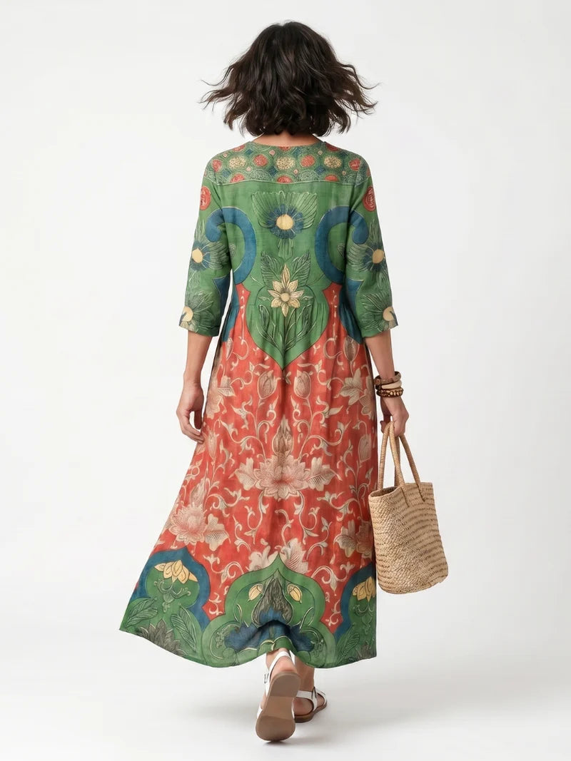 Rosanna Garten-Midikleid