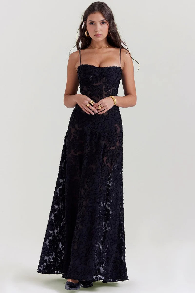 Brigitte Halcyon Maxikleid