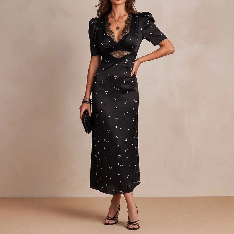 Anais Halcyon Maxikleid