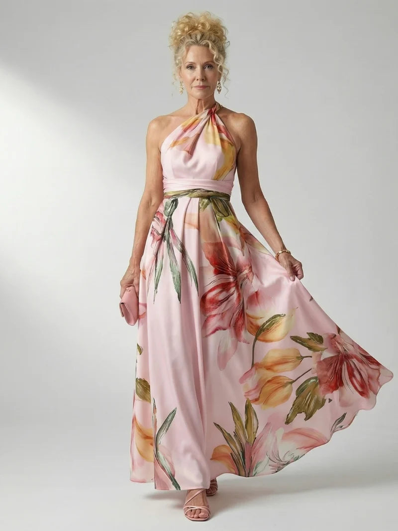 Ottilie Golden Maxi Dress