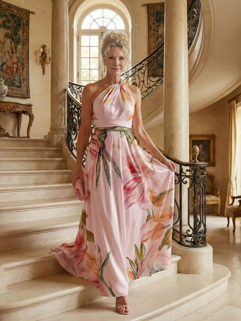 Ottilie Golden Maxi Dress