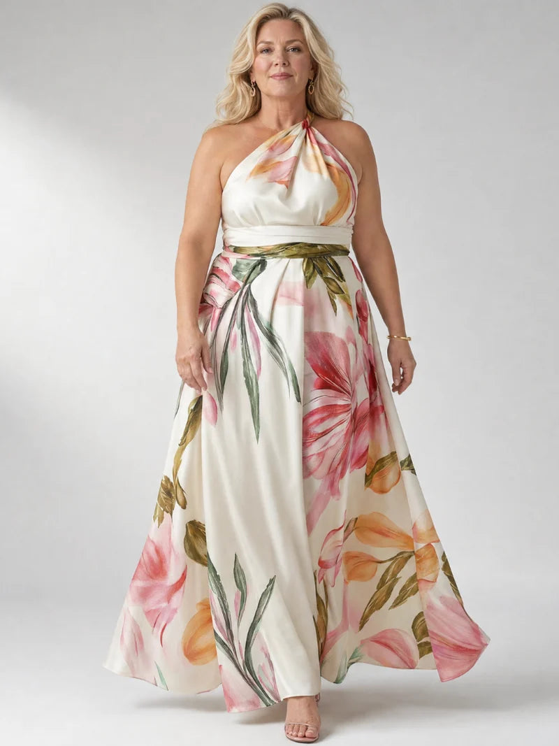 Ottilie Golden Maxi Dress