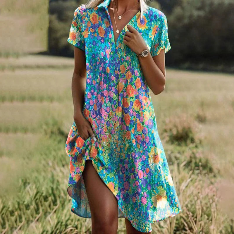 Nathalie Solstice Midi Elbise