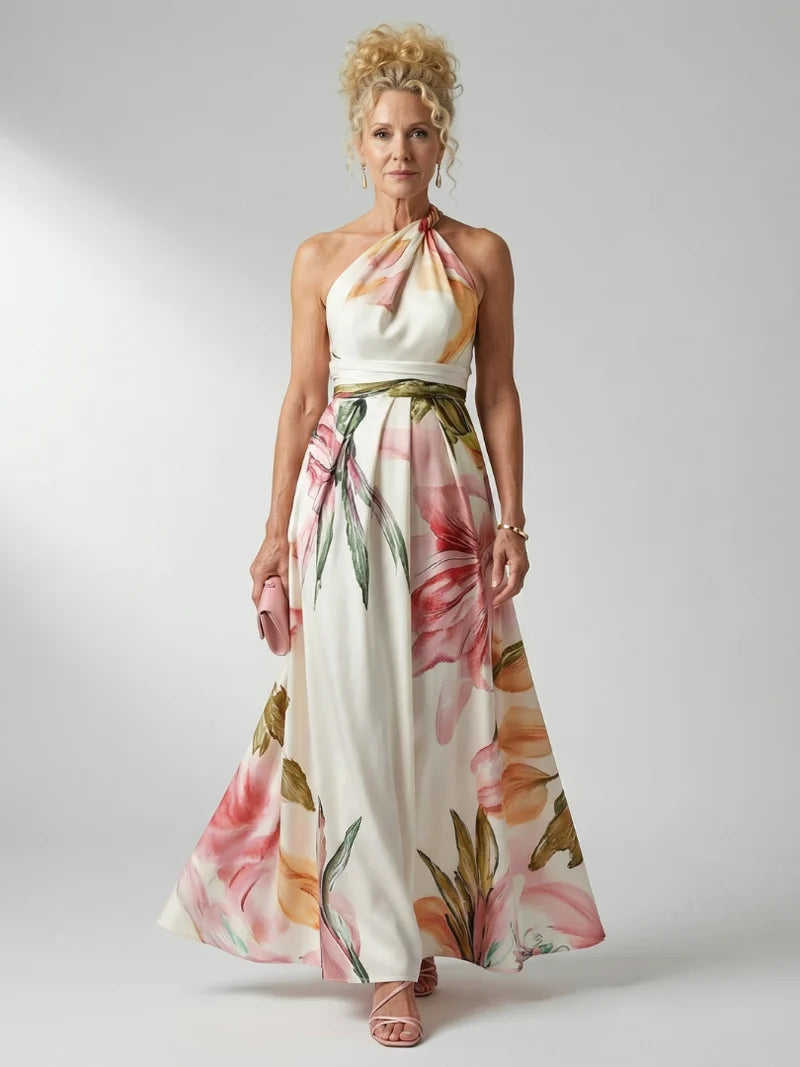 Ottilie Golden Maxi Dress