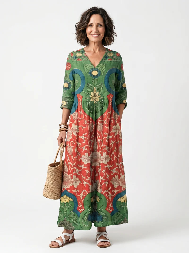 Rosanna Garten-Midikleid