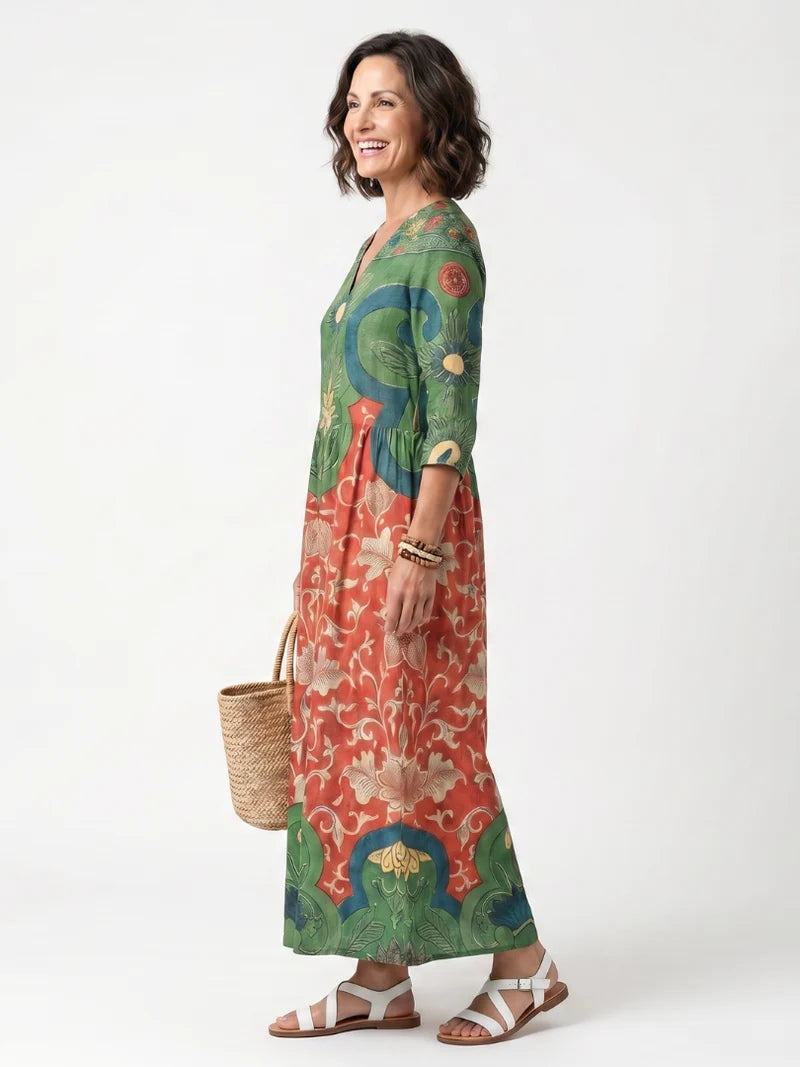 Rosanna Garten-Midikleid