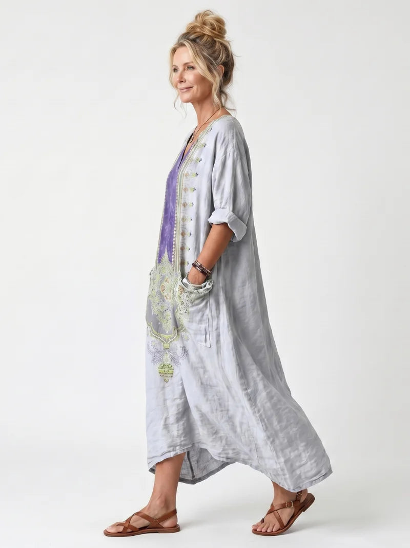 Bianca Bloom Midi-Kleid
