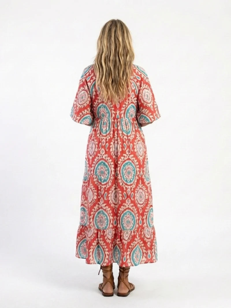 Leonie Sakin Midi Elbise