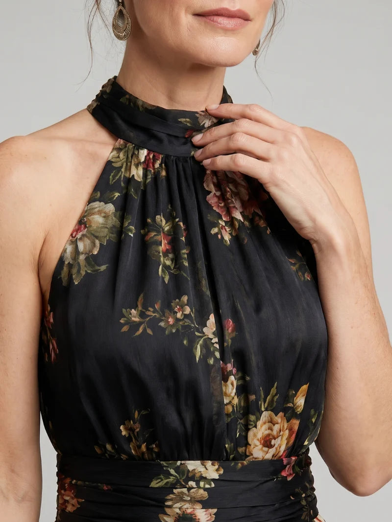 Eugenie Bloom Midi Elbise