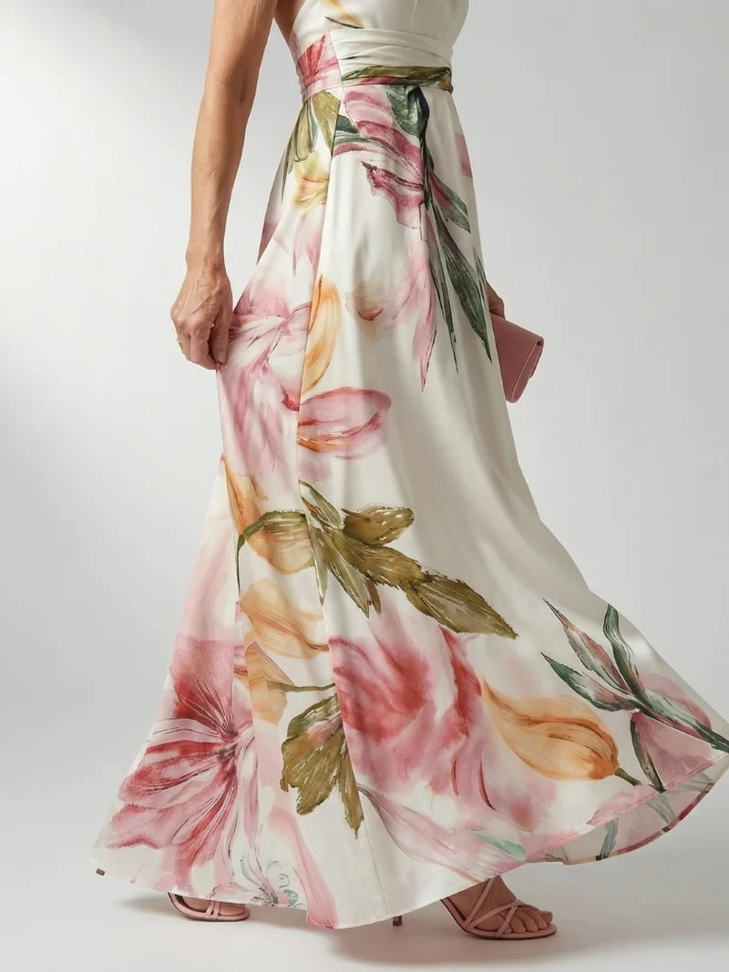 Ottilie Golden Maxi Dress