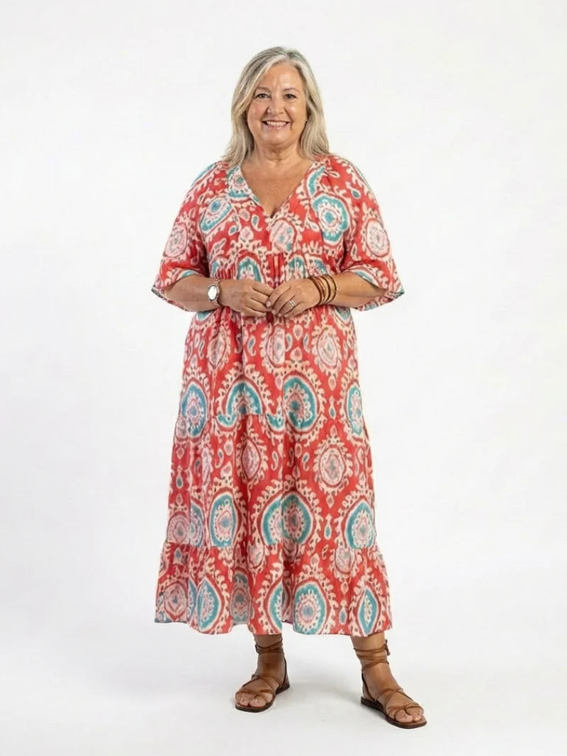 Leonie Sakin Midi Elbise