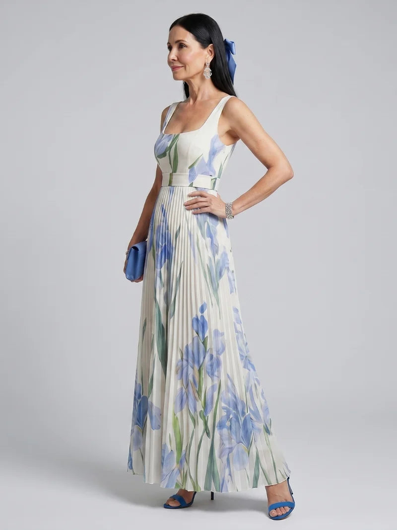 Celestine Golden Midi Dress