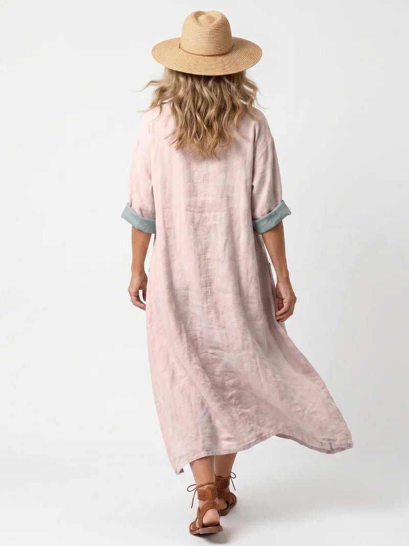 Valentina Lustre Midi Dress