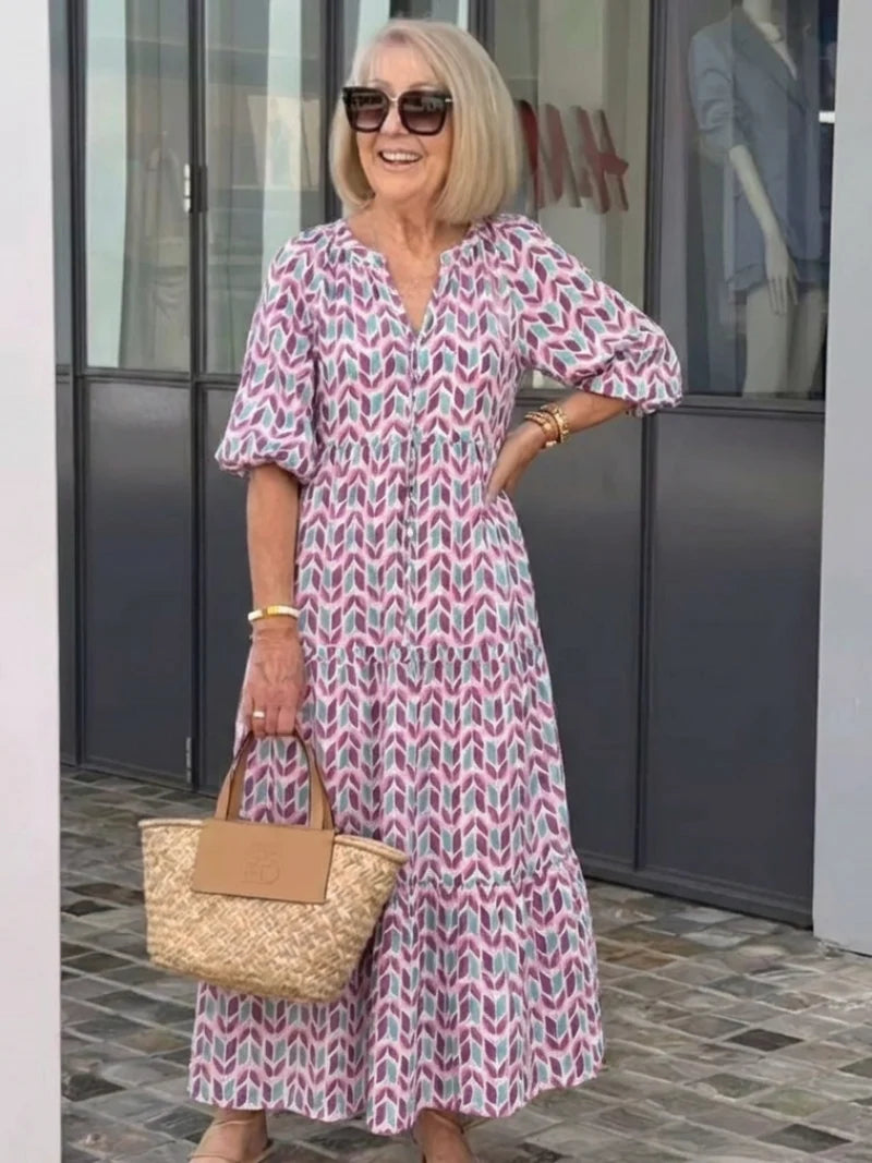 Valentina Golden Midi Dress