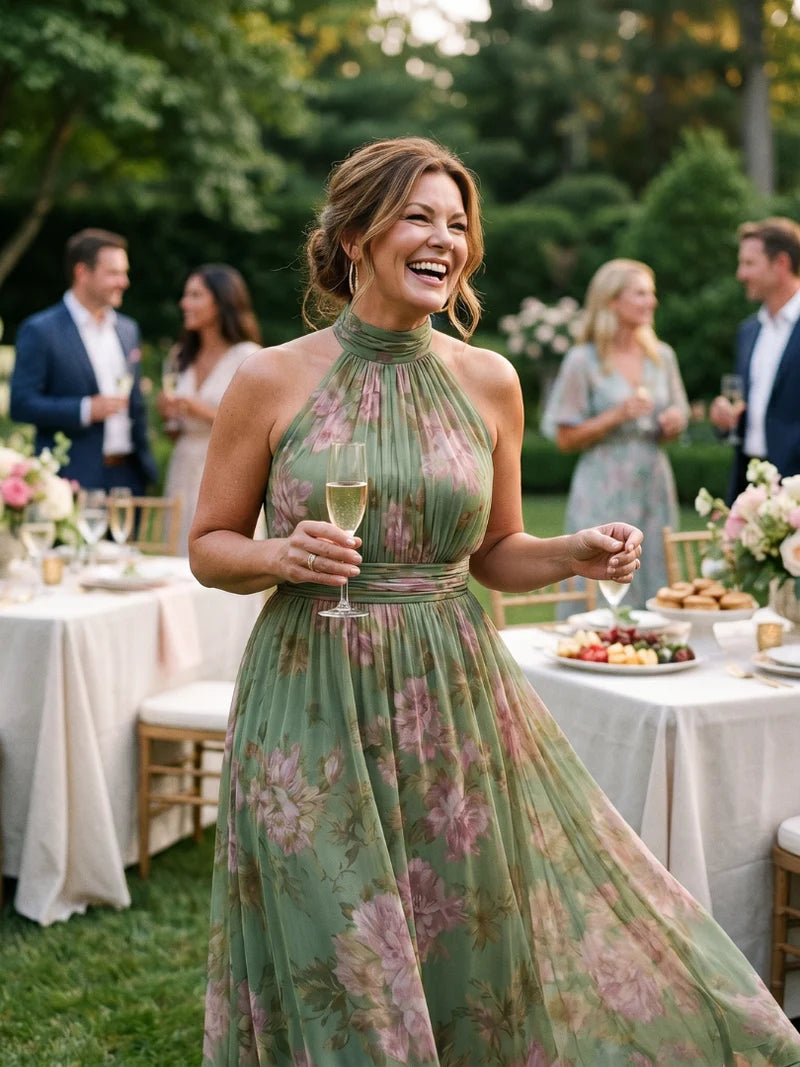 Anais Halcyon Midi Dress