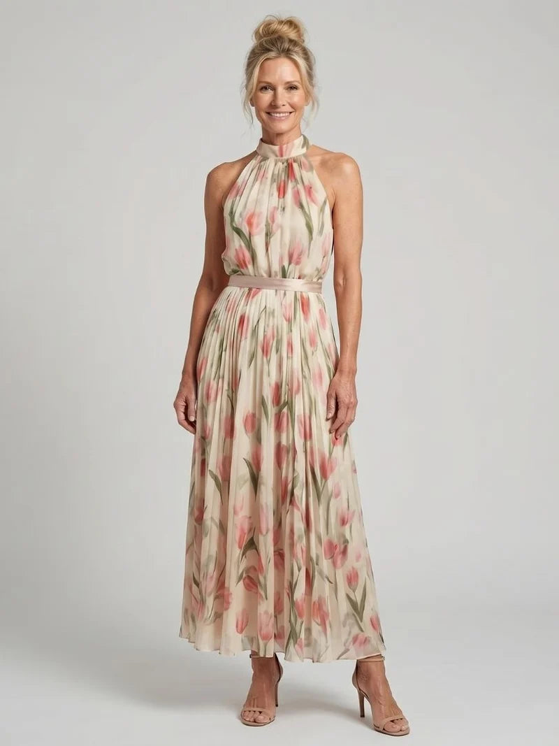 Delphine Azure Midi Dress