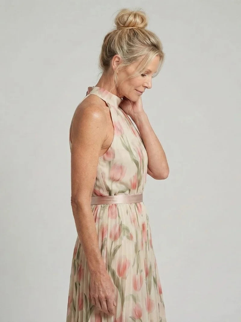 Delphine Azure Midi Dress