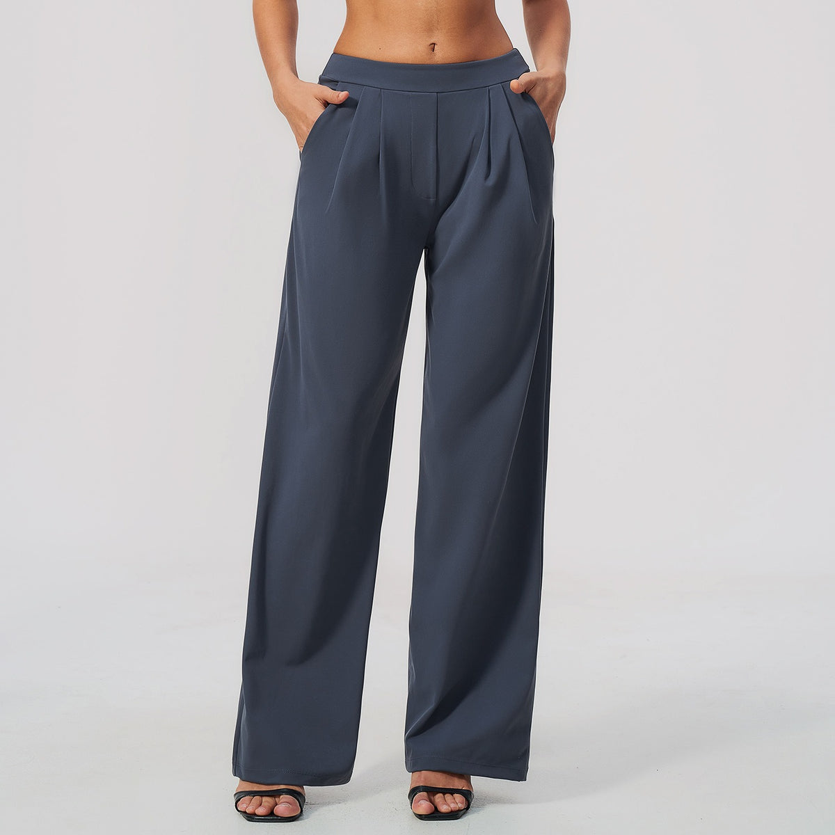 Elegant High-Waist Wide Leg Trousers