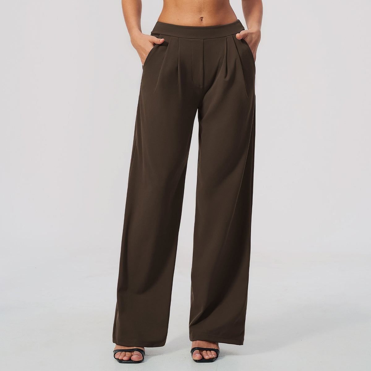 Elegant High-Waist Wide Leg Trousers