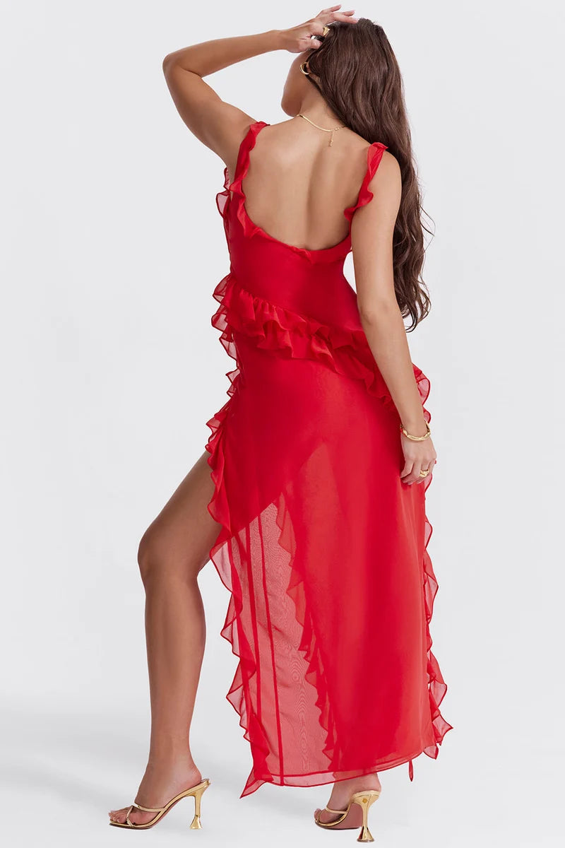 Genevieve Azure Midi Dress