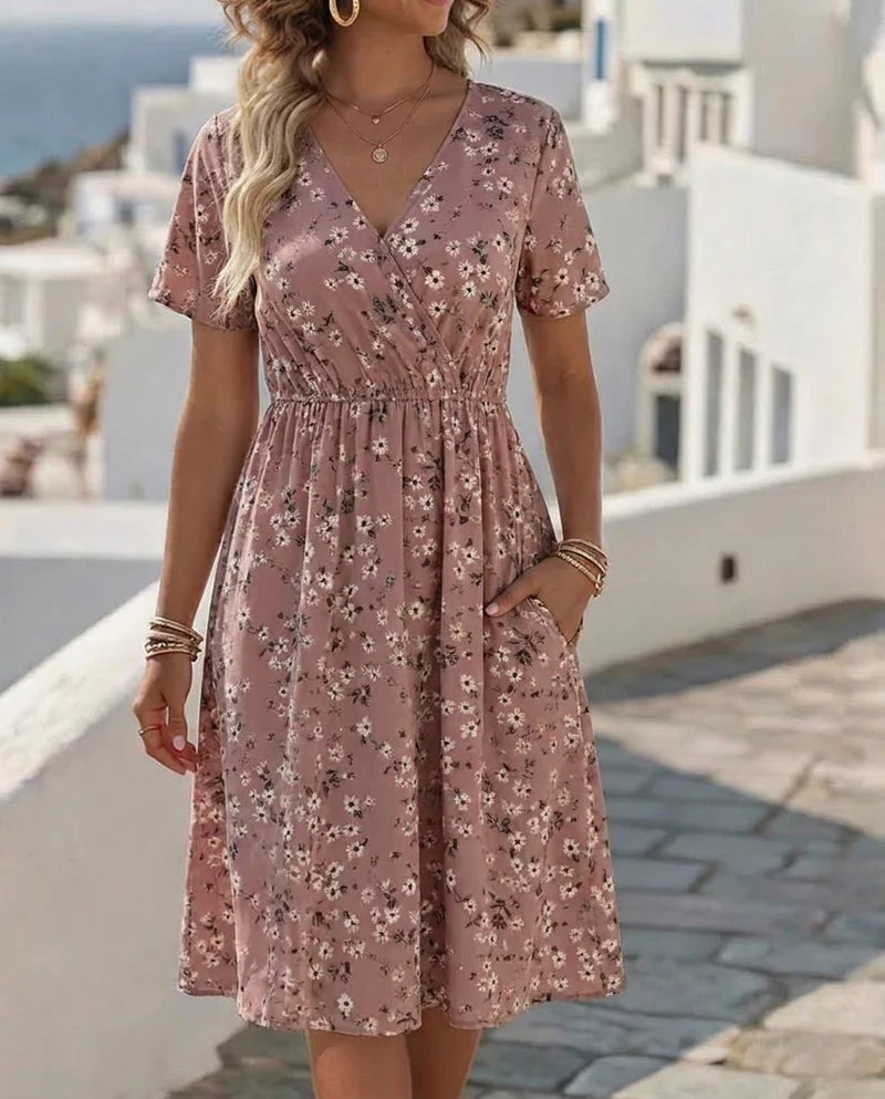 Delphine Garden Midi Elbise